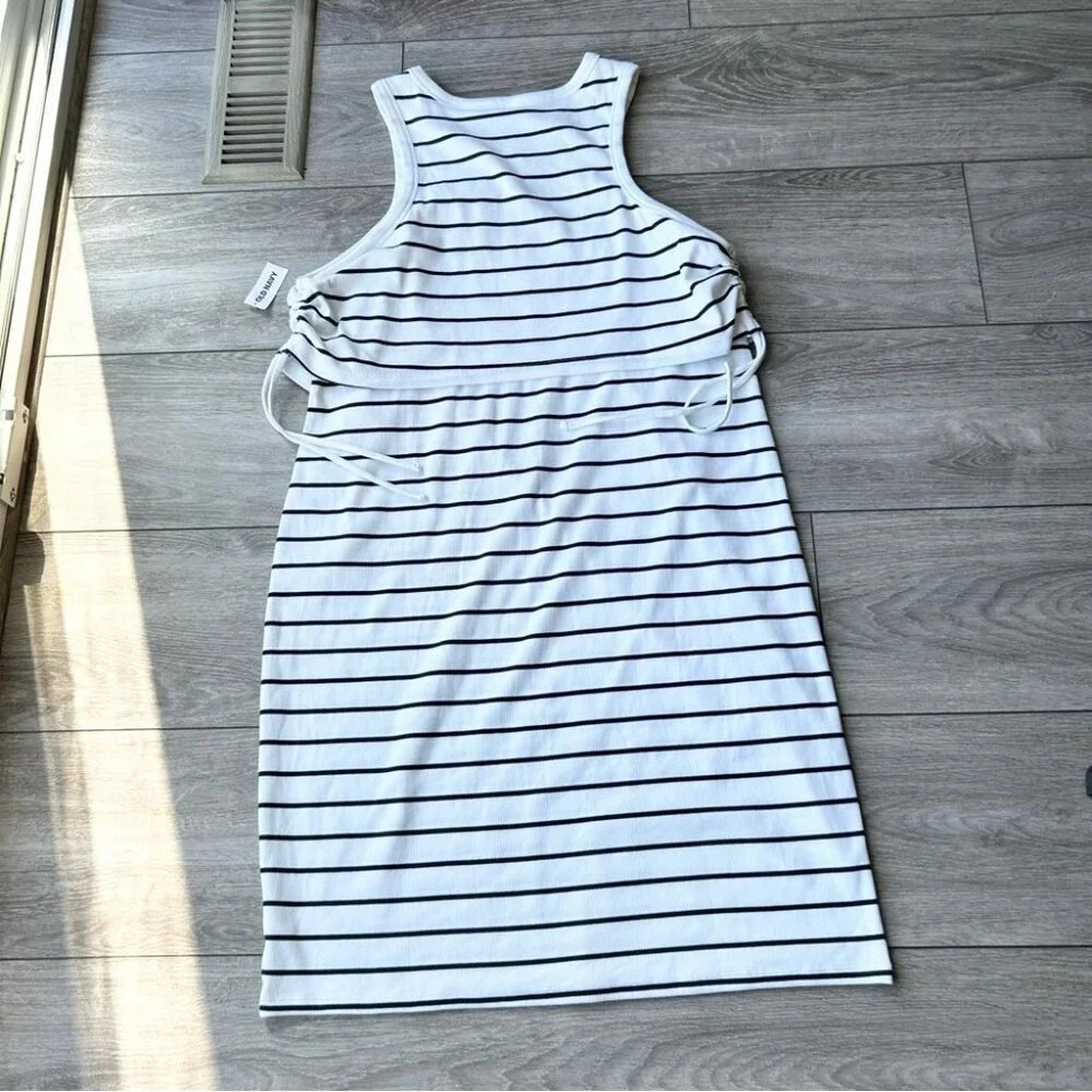 NWT Old Navy Maternity Striped Sleeveless Rib-Knit Nursing Dress - Picture 15 of 16